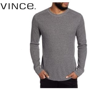 VINCE. Slim Fit Waffle Knit Long Sleeve T-Shirt